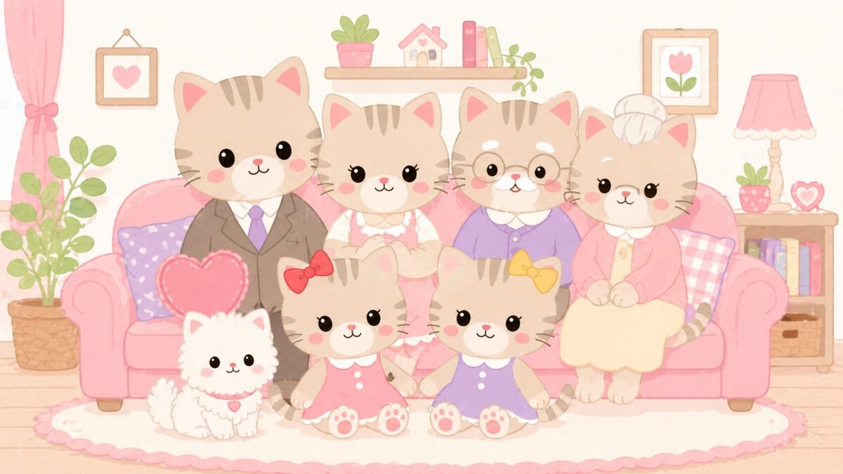 familia de Hello Kitty