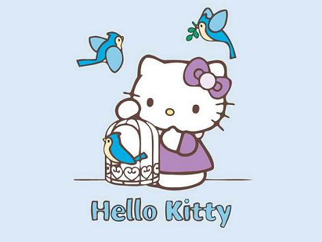 Hello Kitty azul