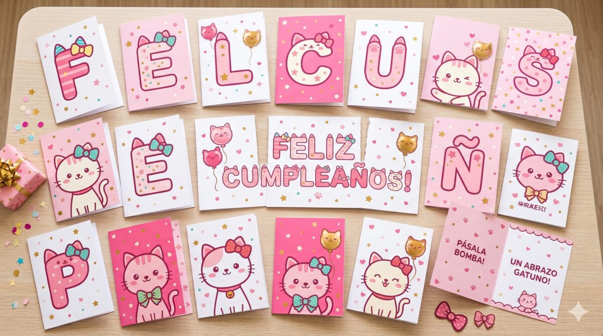 Tarjetas de cumpleaños Hello Kitty