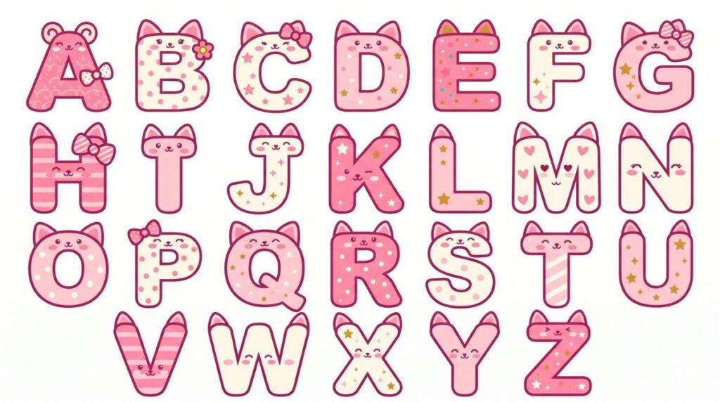 Letras abecedario Kitty